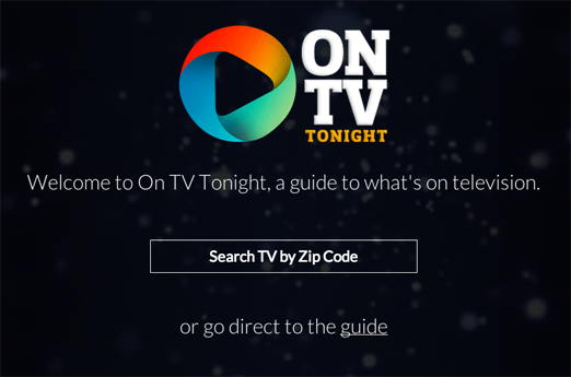 OnTVTonight.com Homepage